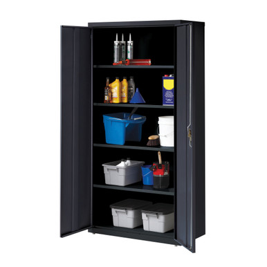 OfficeSource Steel Storage Cabinet Collection Storage Cabinet - 72''H - Putty – view 18