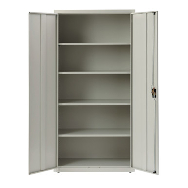 OfficeSource Steel Storage Cabinet Collection Storage Cabinet - 72''H - Putty – view 16