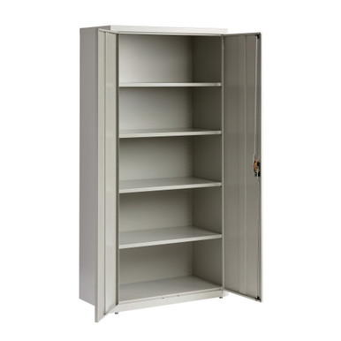 OfficeSource Steel Storage Cabinet Collection Storage Cabinet - 72''H - Putty – view 13