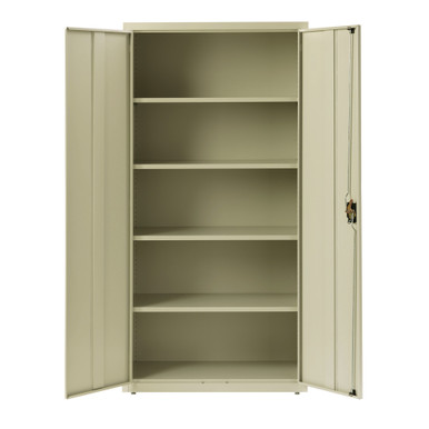 OfficeSource Steel Storage Cabinet Collection Storage Cabinet - 72''H - Putty – view 17