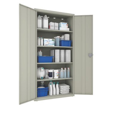 OfficeSource Steel Storage Cabinet Collection Oversized Storage Cabinet - Putty – view 25