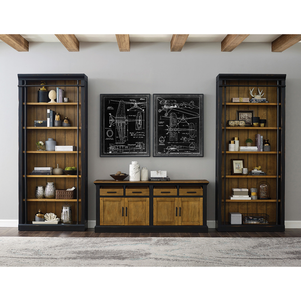 OfficeSource | Palmer | Open Bookcase