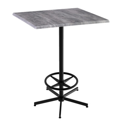 OfficeSource | Robust Collection | Outdoor Cafe Height X Table Base with Footring - Black – view 11