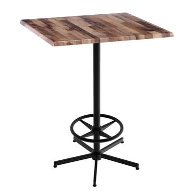 OfficeSource | Robust Collection | Outdoor Cafe Height X Table Base with Footring - Black – view 12