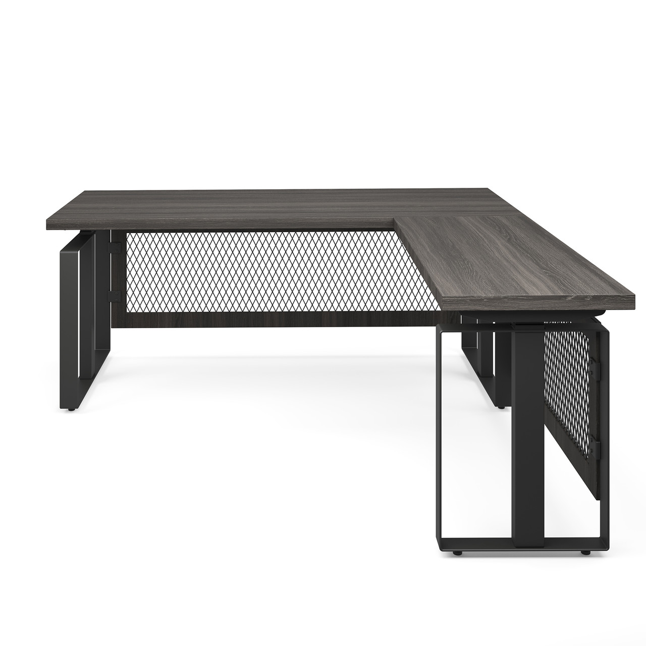 OfficeSource | Palisades | L Shape Electric Height Adjustable Desk