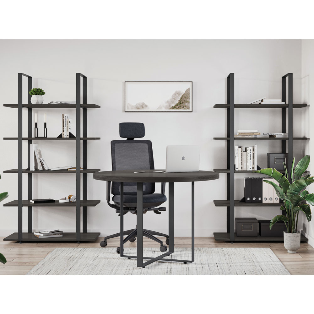 OfficeSource | Palisades | 67"H Open Bookcase Hutch