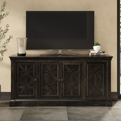 OfficeSource | Stockton | Four Door Console - Dark Chocolate – view 4