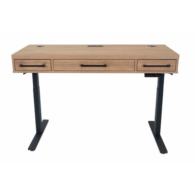 OfficeSource | Artisan | Sit Stand Desk - Top Only - Cement – view 2