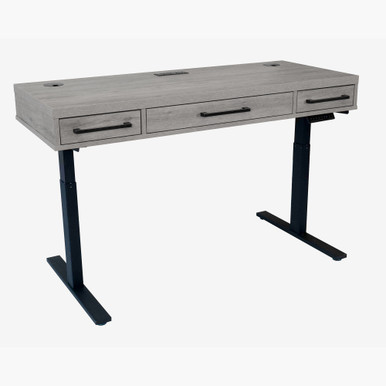 OfficeSource | Artisan | Sit Stand Desk - Top Only - Cement – view 3