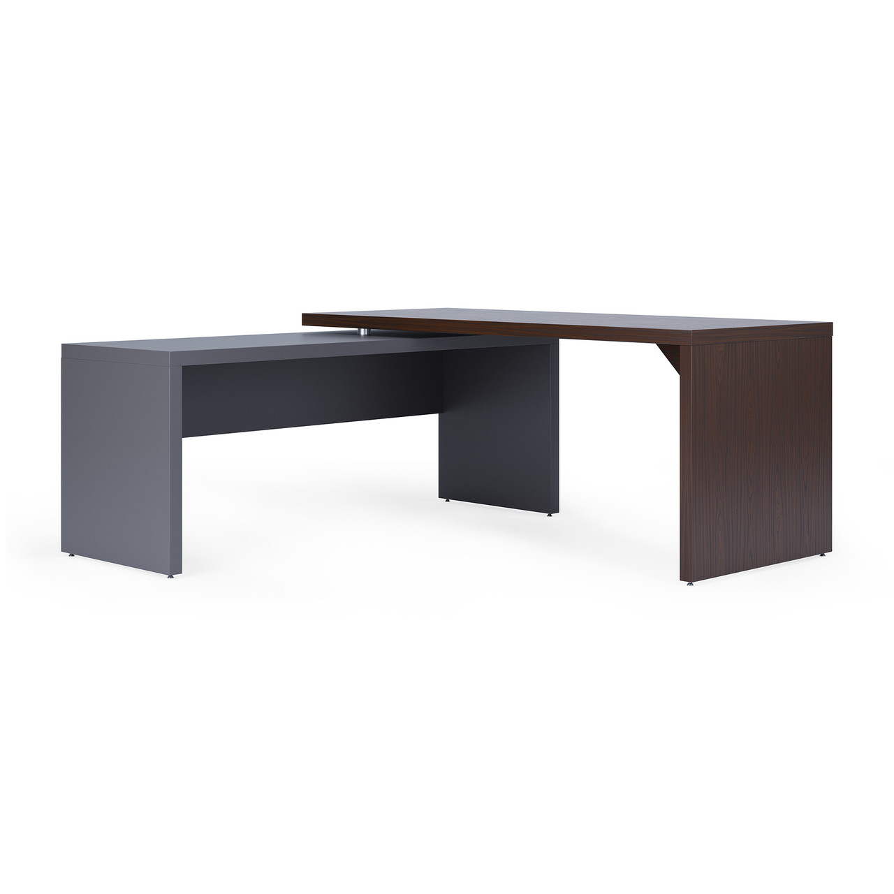 OfficeSource | Lucca | L Shape Desk with Reversible Return