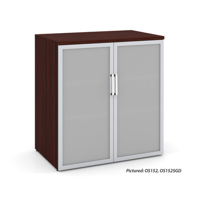 OfficeSource | Storage & Wardrobe Cabinets | Hutch Doors for OS152 - Glass – view 9