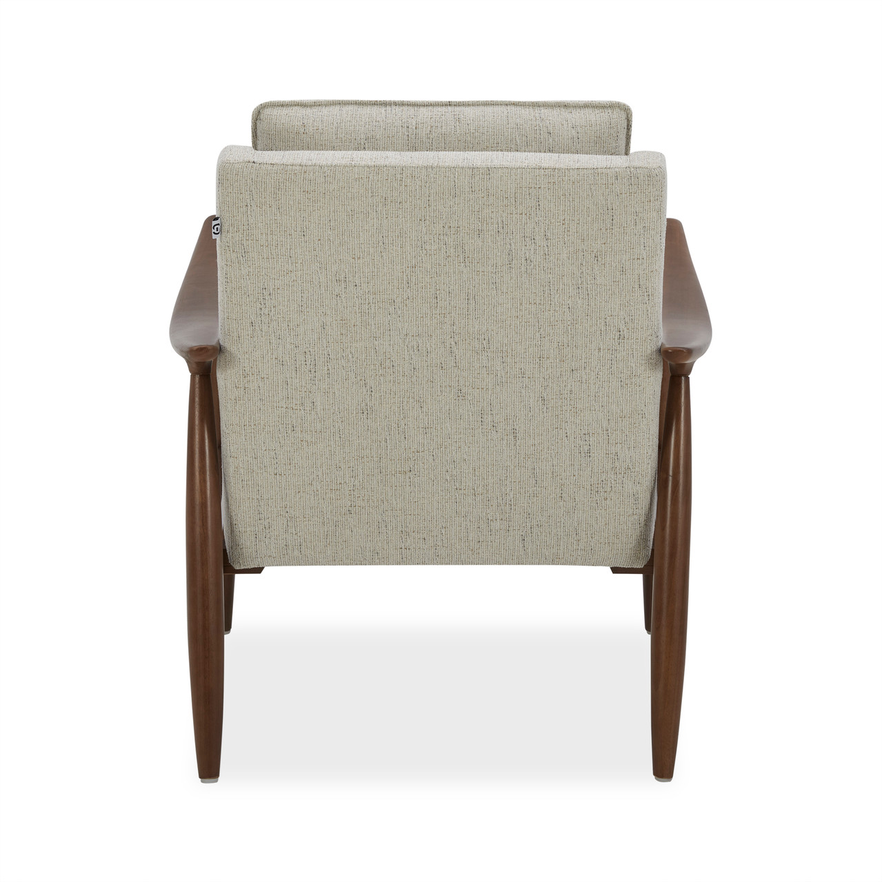 OfficeSource Mira Wood Arm Upholstered Lounge Chair
