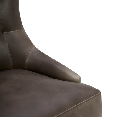 OfficeSource | Remington | Wingback Upholstered Lounge Chair - Charcoal – view 14