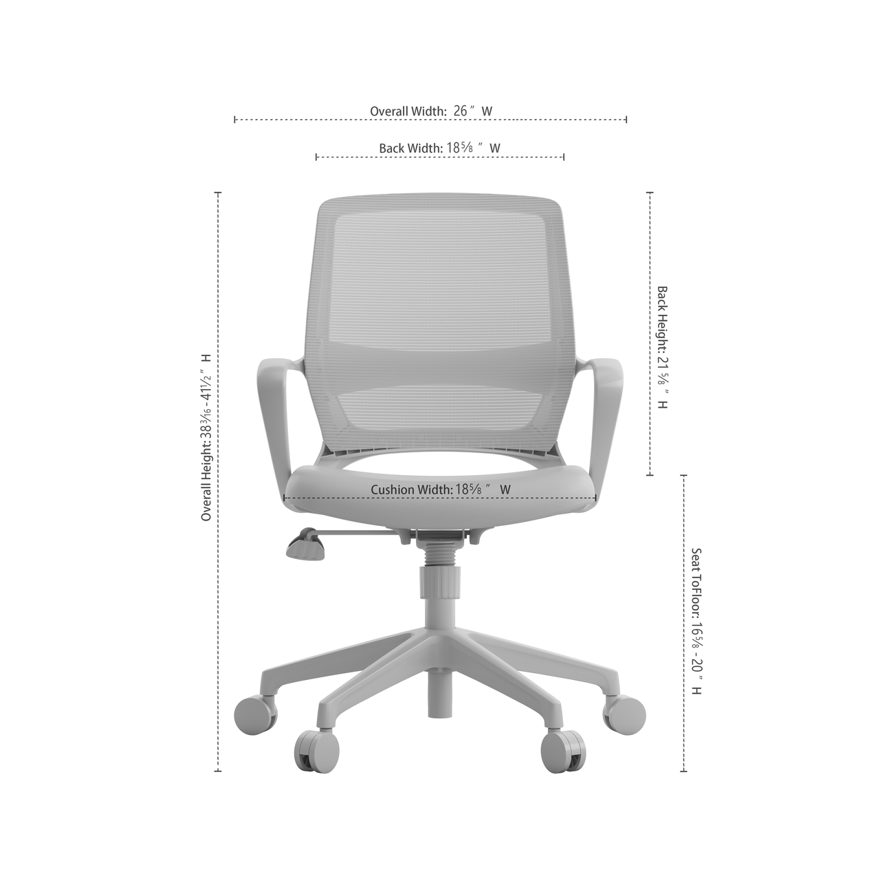 OfficeSource | Orion | Mesh Back Conference Chair with Black Frame