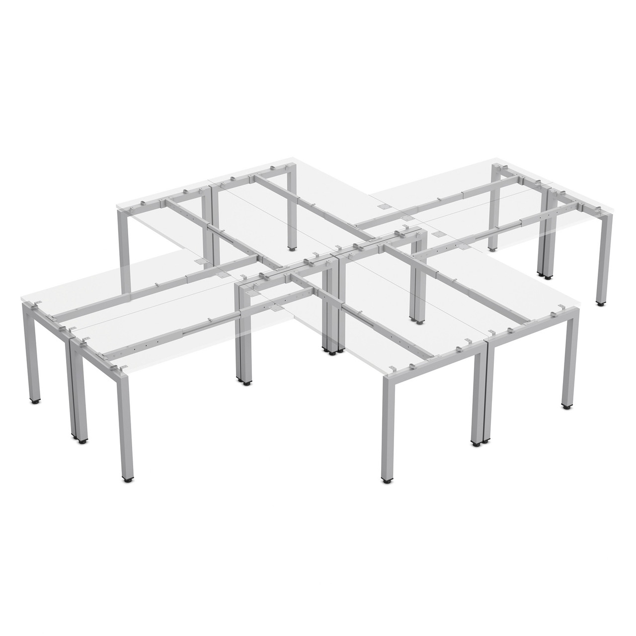 OfficeSource | Variant | 48"D Multi-Person Workstation - Unite Style