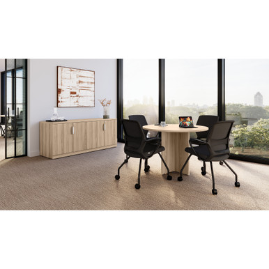 Orion Mesh Back Guest Chair - Black - Black – view 10