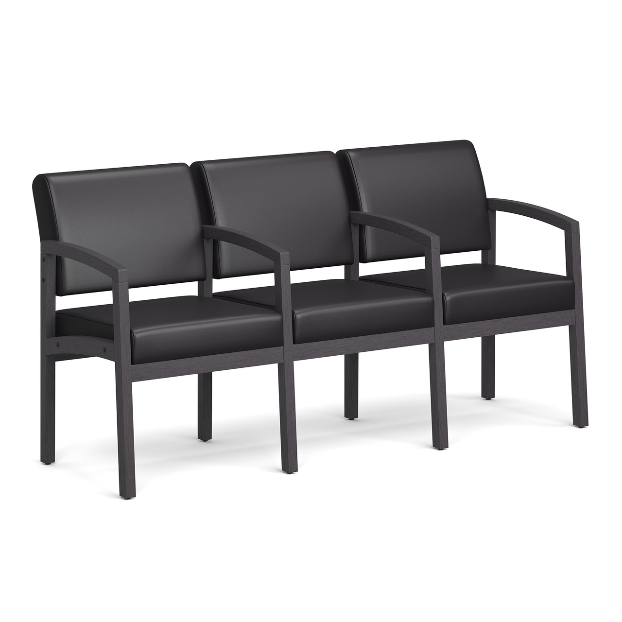 OfficeSource Baker 3-Seater with Full Arm