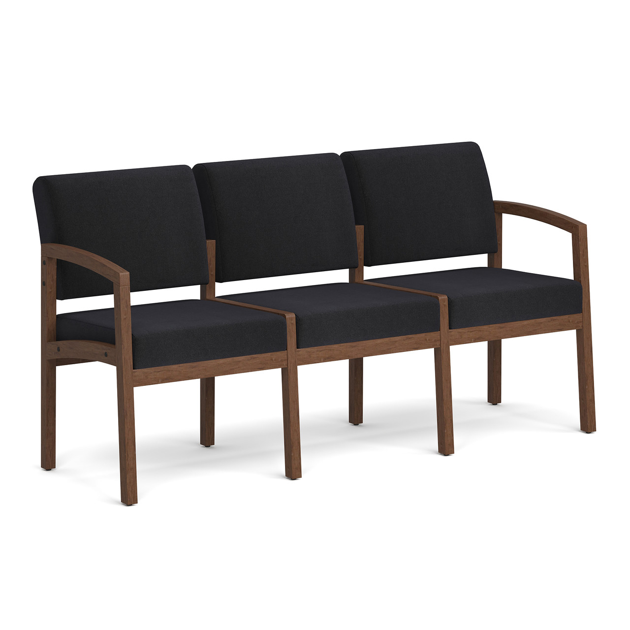 OfficeSource Baker 3-Seater with Half Arm