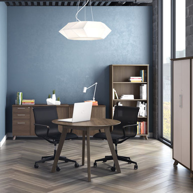 COASTAL GRAY 42''R CONFERENCE TABLE TOP - Coastal Gray