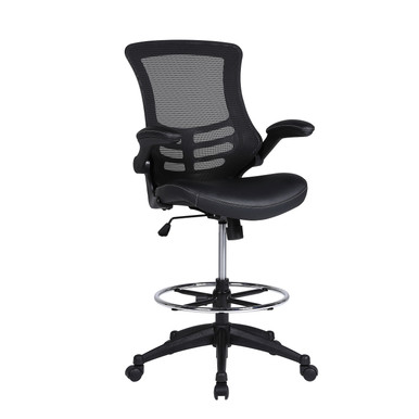 Serene 2.0 Bonded Leather Flip Arm Stool