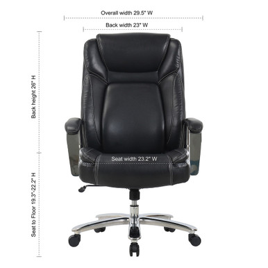 Henley Big & Tall Conference Chair - Pewter – view 18