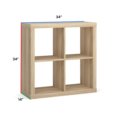 OS Laminate 4-Cube Storage Bookcase - Java – view 12