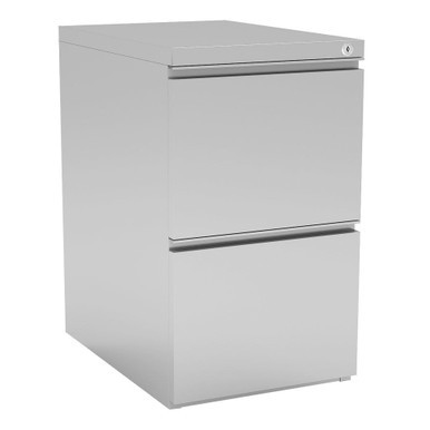OfficeSource Metal Pedestals 2 Drawer Metal Dual File Pedestal - 22"D 28"H