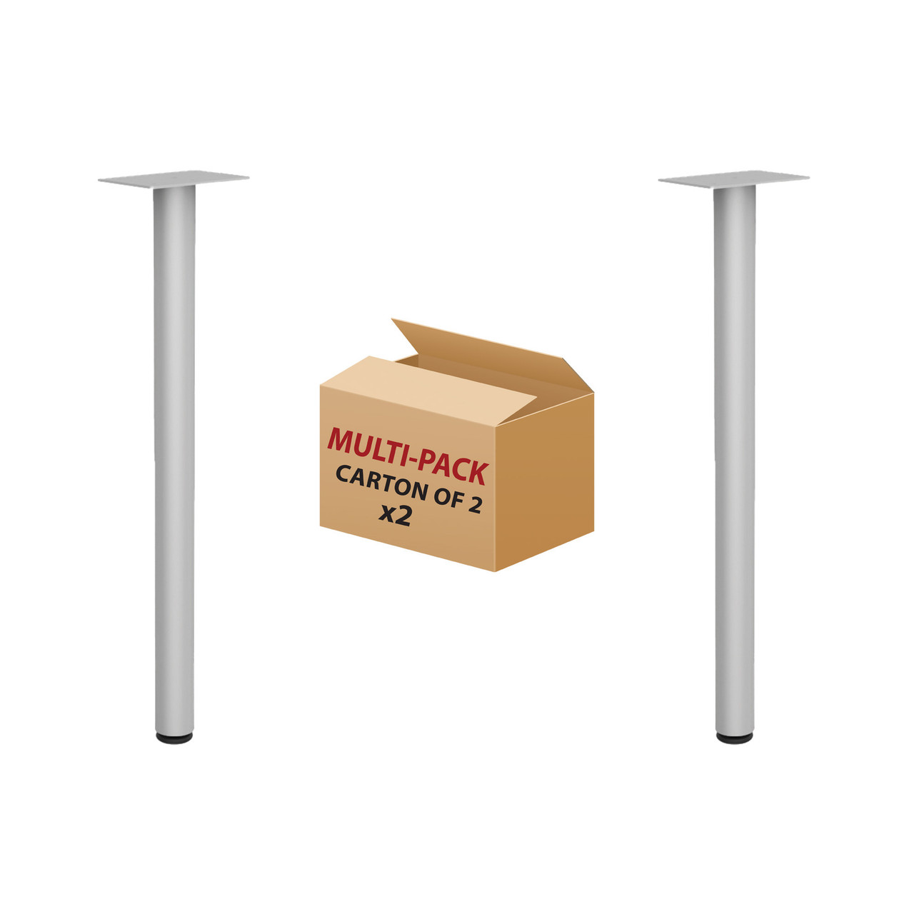 OfficeSource Training Tables by OfficeSource Post Leg with Glides