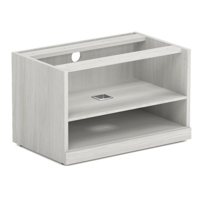 OfficeSource | StandUp Standing Desk | Open Shelf Cabinet (Top Not Included) - American Elm – view 10