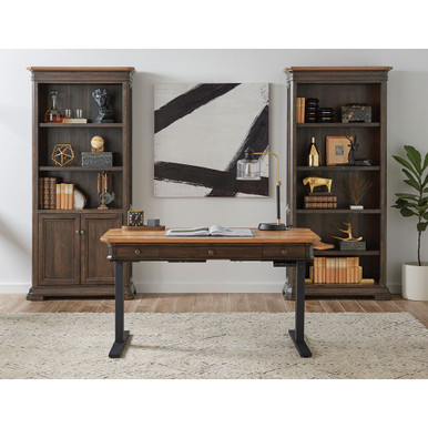OfficeSource | Westwood | Bookcase with Doors - Dark Roast – view 3