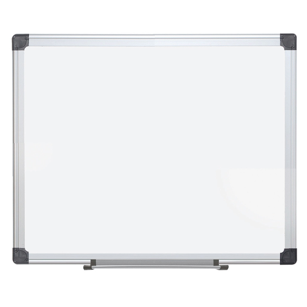 OfficeSource ViZual Collection Magnetic Porcelain Dry-Erase Board with Aluminum Frame - 36" x 48"
