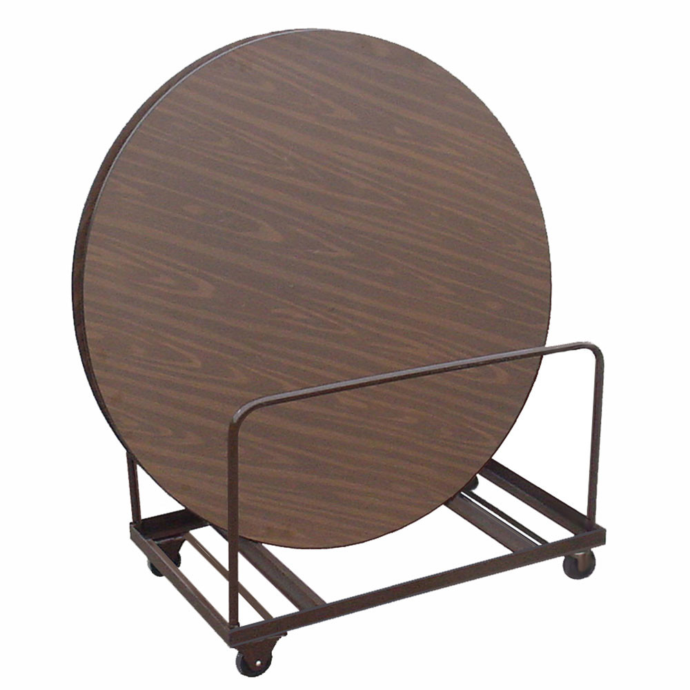 OfficeSource Melamine Folding Tables Edge Stacking Round Table Truck