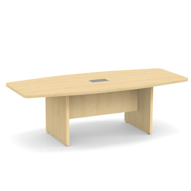 OfficeSource | OS Conference/Multi-Purpose | 8' Boat Shaped Table Top - Requires Base - American Elm – view 11