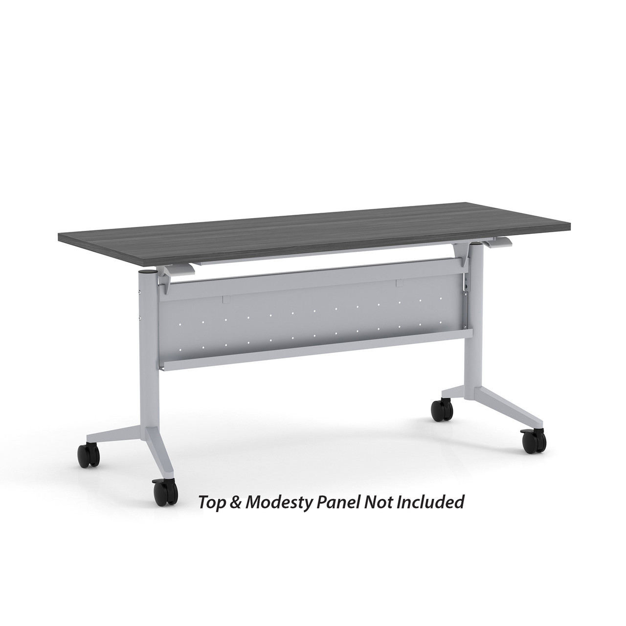 OfficeSource | Training Tables | T-Flip Top Table Leg - 46"W x 23"D