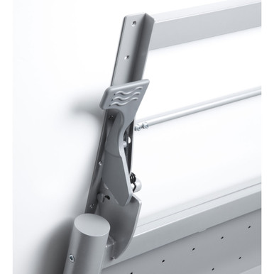 OfficeSource | Training Tables | T - Flip Top Table Leg - White – view 37