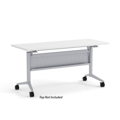 OfficeSource | Training Tables | T - Flip Top Table Leg - White – view 18