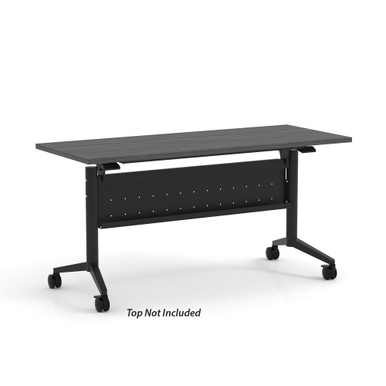 OfficeSource | Training Tables | T - Flip Top Table Leg - White – view 20
