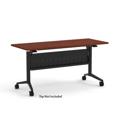 OfficeSource | Training Tables | T - Flip Top Table Leg - White – view 22