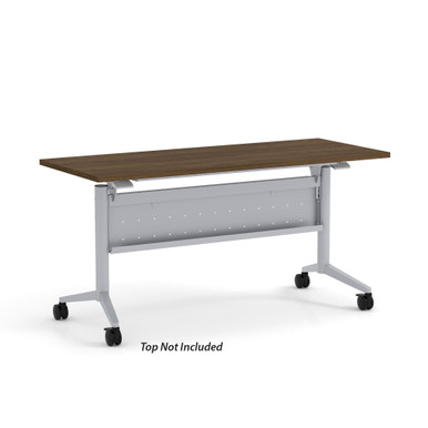 OfficeSource | Training Tables | T - Flip Top Table Leg - White – view 16