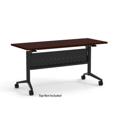 OfficeSource | Training Tables | T - Flip Top Table Leg - White – view 32