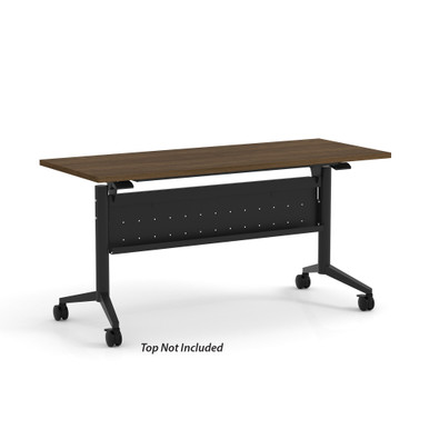 OfficeSource | Training Tables | T - Flip Top Table Leg - White – view 31