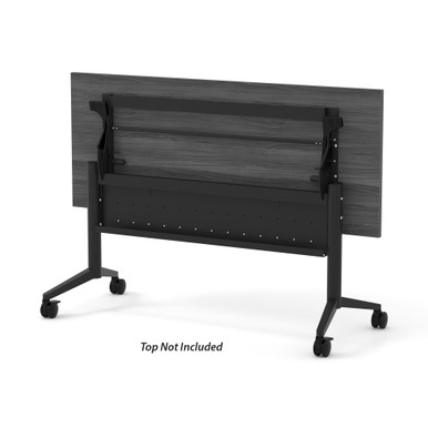 OfficeSource | Training Tables | T - Flip Top Table Leg - White – view 21