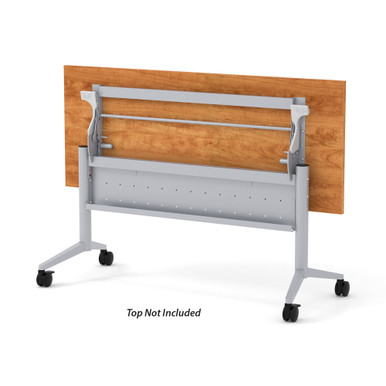 OfficeSource | Training Tables | T - Flip Top Table Leg - White – view 11