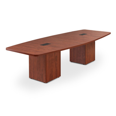 OfficeSource | Conference/Multi-Purpose Tables | Half Boat Shape Top - Requires Base - 60.5'' - White – view 11