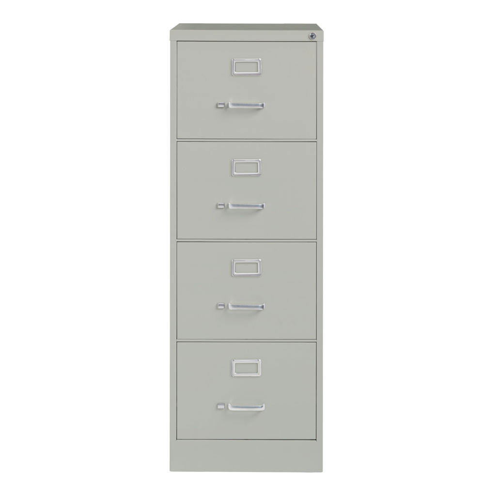 OfficeSource Steel Vertical File Collection 4 Drawer Vertical File Cabinet, 26.5" Deep, Legal