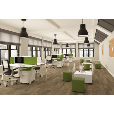 OfficeSource | Shapes | Fabric Cube Seat - Black – view 10