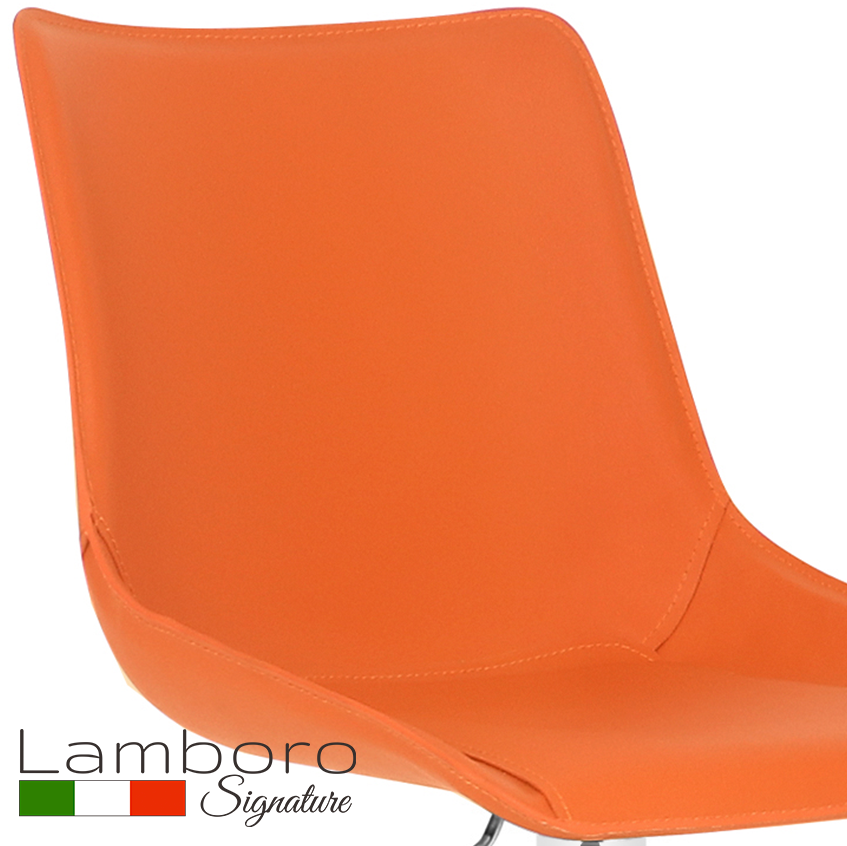 Magnifico Signature Bar Stool Tan Orange