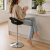 Sorrento Swivel Bar Stool Black