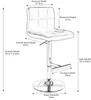 Allegro Brushed Bar Stool Black