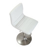 Aldo Brushed Bar Stool White